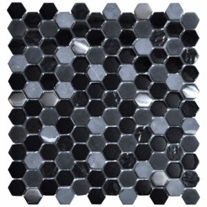 hexagon black