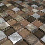 metallic marron mosaic