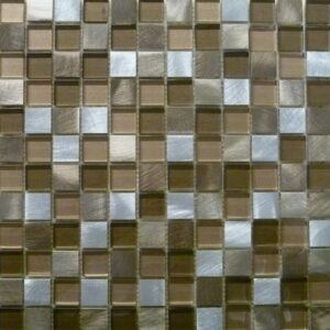 metallic marron mosaic