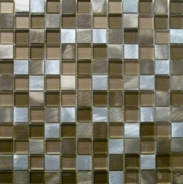 metallic marron mosaic